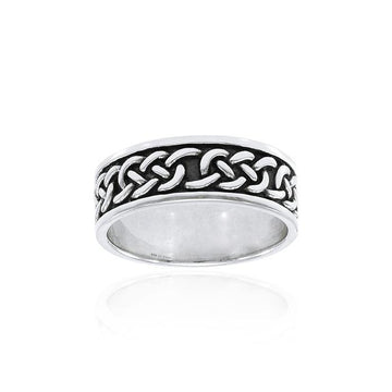 Celtic Knotwork Sterling Silver Ring TRI1359 - Jewelry